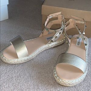 Steve Madden gold studded sandal